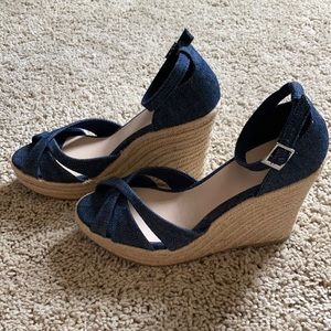 Christian Siriano jean wedges